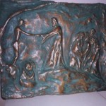 Resurrezione di Lazzaro   
Bassorilievo bronzo – fusione a cera persa cm 50x60