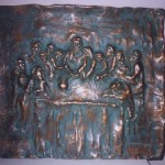 Ultima cena    
Bassorilievo bronzo – 

fusione a cera persa cm 50x60
