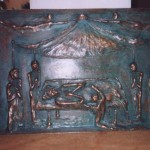 Dormizione della Vergine       
Bassorilievo bronzo – fusione a cera persa cm 49x80