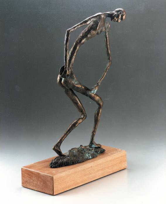 Atleta -Discobolo 1987-bronzo -h cm 43